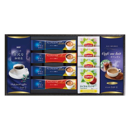 AGF&リプトン 珈琲・紅茶セット  ／インスタントコーヒー コーヒー 水・ソフトドリンク 飲料 お中元 御中元 ギフト 暑中 残暑 お盆 初盆 新盆 お供 御供 ギフト 2026 送料無料 ギフト プレゼント プチギフト 内祝い 快気祝い 出産祝い 結婚祝い 引出物 新築祝い お返し