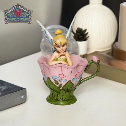 ティンカーベル お花のカップ 16.5cm ピーターパン | ディズニー トラディションズ ジムショア グッズ フィギュア 人形 置物 彫刻 Jim Shore 正規輸入品