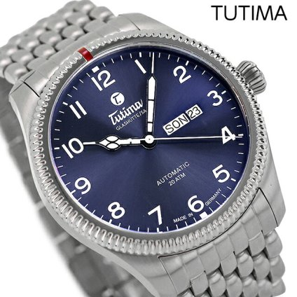 チュチマ グランド フリーガー 自動巻き 腕時計 ブランド メンズ TUTIMA TU-6102-06 アナログ ブルー
