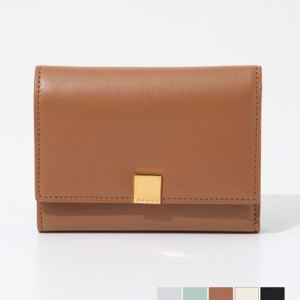 マルニ MARNI PFMO0104U1 P5298 三つ折り財布 TRIFOLD レディース ミニ財布 レザー 小銭入れ コンパクトウォレット プリズマ ギフト プレゼント PRISMA WALLET ブラック アイボリー