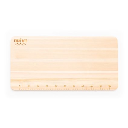フチバイト FUCHI BITE 大型スケール付きまな板 60cm ヒノキ 檜