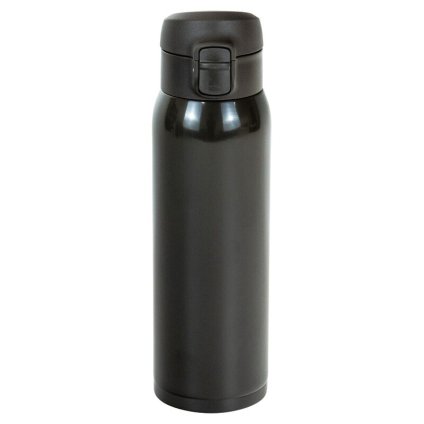 実りの秋の贈り物 ワンタッチ栓マグボトル500ml モテコ ブラック 7.3×6.8×23cm