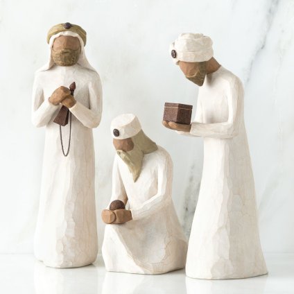 ウィローツリー The Three Wisemen - 三賢者 21cm | キリスト 降誕セット 馬小屋セット ナティビティ プレゼピオ 置物 彫刻 人形 インテリア スーザン･ローディ 正規輸入品
