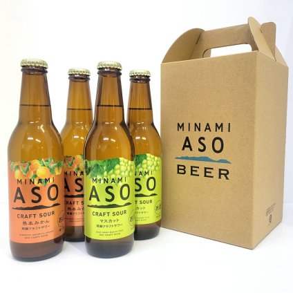 みなみ阿蘇ビール クラフトサワー 飲み比べ ギフトセット 2種計4本 詰め合わせ フルーツサワー リキュール 発泡性 サワー チューハイ