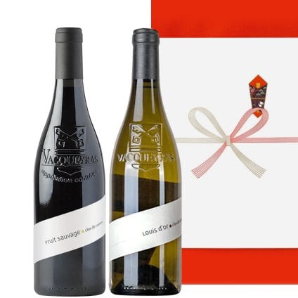 紅白 ワインセット【無料 ギフト箱 熨斗包装】フランス ローヌ オーガニック BIO 辛口 750ml 2本 赤ワイン 白ワイン シラー グルナッシュ おしゃれ 記念日 誕生日 贈答 女性 男性 送料無料