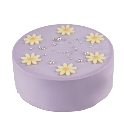センイルケーキ パステル パープル クリームケーキ 4号 13.5cm 2～4人分 約285g 【選べる付属品： バースデー 飾り クリスマス 飾り】 お誕生日ケーキ 誕生日 ホールケーキ 苺 苺ケーキ