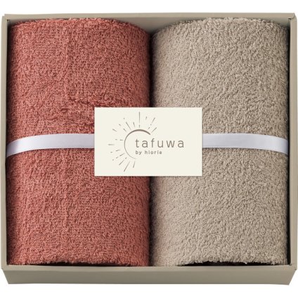 【直送】tafuwa フェイスタオル 2枚セット ピンク [26-7066-040] FT2PK 日本製 吸水 洗濯しやすい サイズ感 毎日使いやすい タオル ギフト プレゼント 内祝い お祝い 返礼品 桃色