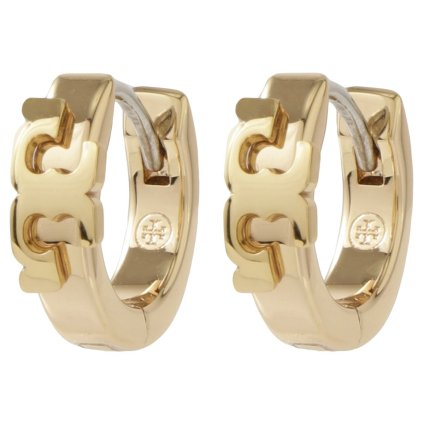トリーバーチ TORY BURCH ピアス アクセサリー 70538-312 T ロゴ SERIF-T HUGGIE HOOP EARRING セリフT ハギー フープ Gold ゴールド