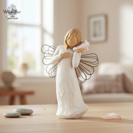 ウィローツリー天使像 Thinking of You - 貴方を想う 14cm その他 | おしゃれ 置物 彫刻 人形 インテリア スーザン･ローディ 正規輸入品