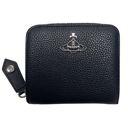ヴィヴィアンウエストウッド Vivienne Westwood 財布 二つ折り財布 ラウンドファスナー 小銭入れ 51080020 322166 K402 JORDAN ミディアム ウォレット BLUE ネイビー系