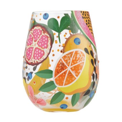 Lolita ワイングラス Tropical Fruit 12.4cm トロピカルフルーツ | かわいい おしゃれ ポップ モダン デザイン食器 アート ロリータ･ヤンシー 正規輸入品