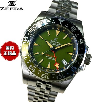 ジーダ ZEEDA デュアルゾーン DUAL-ZONE FLD 腕時計 メンズ 自動巻き GMT DU-KH