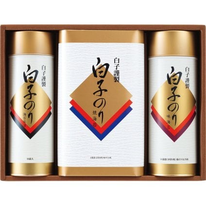 白子のり 詰合せ [26-2897-069] BSN-5J 焼のり 味のり のり茶漬け 海苔 茶漬け 詰め合わせ グルメ 食品 常温 保存食 非常食 惣菜セット 内祝い お返し お祝い ギフト 贈り物 プレゼント