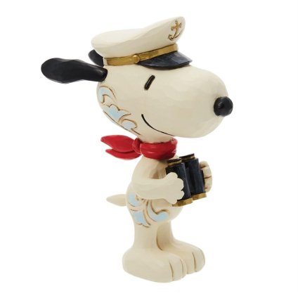 スヌーピー 水夫長 ミニ 9cm | ジムショア ピーナッツ グッズ フィギュア 人形 置物 彫刻 Jim Shore 正規輸入品