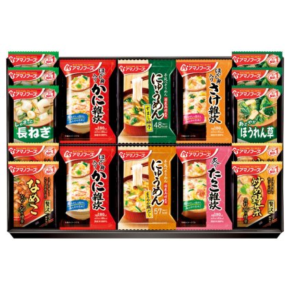 アマノフーズ バラエティギフト ／みそ汁 和風惣菜 惣菜・レトルト 食品 敬老の日 プレゼント ギフト お祝い いつ 70代 80代 メッセージ おじい おばあ 祖父母 お彼岸 お供え 秋 2026 送料無料 ギフト プレゼント プチギフト 内祝い 快気祝い 出産祝い 結婚祝い 引出物 新築祝い お返し