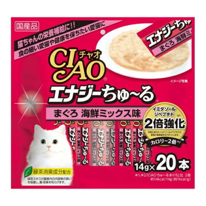 チャオ CIAO エナジーちゅ～る まぐろ 海鮮ミックス味 ちゅーる いなば 猫 おやつ 国産