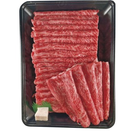 お歳暮・冬ギフト 萬野和牛 すきしゃぶ用(モモ)800g (MSC80-MAN) ※送料無料(北海道・沖縄・離島への配送不可)