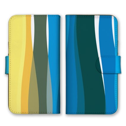 ＼全機種対応／ スマホケース 手帳型 スマホカバー 手帳タイプ スマートフォン ケース カバー パターン 曲線 やわらかい カラフル かわいい おしゃれ カードホルダー付き カード収納 合皮 合成レザー