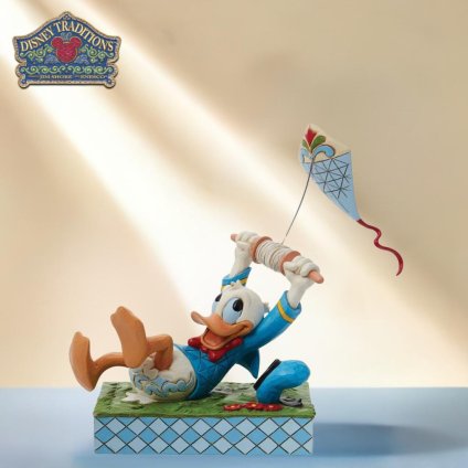 ドナルド 凧揚げ 15cm | ディズニー トラディションズ ジムショア グッズ フィギュア 人形 置物 彫刻 Jim Shore 正規輸入品
