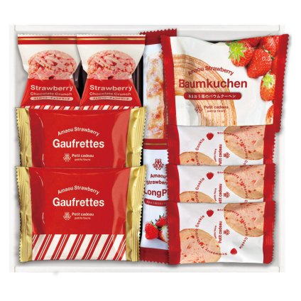あまおう苺バウムクーヘン&プチガトー ギフトボックス  ／バウムクーヘン クッキー・焼き菓子 スイーツ・お菓子 食品 お中元 御中元 ギフト 暑中 残暑 お盆 初盆 新盆 お供 御供 ギフト 2026 送料無料 ギフト プレゼント プチギフト 内祝い 快気祝い 出産祝い 結婚祝い 引出物 新築祝い お返し