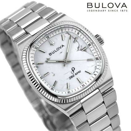 ブローバ スーパーセビーユ プレシジョニストクォーツ 腕時計 ブランド メンズ BULOVA 96A344 アナログ マグネサイト 白