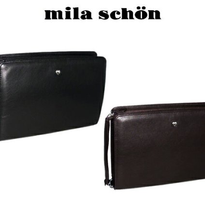 正規品 メンズ レディース ミラショーン mila schon キップ クレスタ メンズポーチ 三角 193222 ikt02 旅行 ギフト