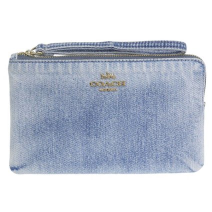 コーチ COACH ポーチ リストレット アウトレット LRG CRN ZP FDD DNM CEF68 IMNIM デニム