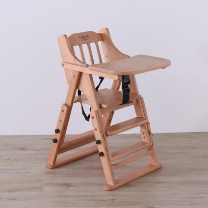 ベビーチェア LBR 折りたたみ 完成品 天然木 ライトブラウン・ホワイトウォッシュ W47×D62×H77cm座面高42/48/54cm 子供椅子 キッズチェア 木製 ライトブラウン ホワイトウォッシュ おしゃれ 新生活