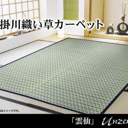 掛川織 い草カーペット 『雲仙』　江戸間2畳(約174×174cm)