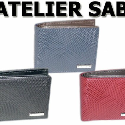 正規品 メンズ レディース ATELIER SAB アトリエサブ ２つ折り財布ベラ付き 151663 歳暮 ikt02 旅行 ギフト