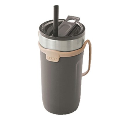 【ギフト対応無料】ストラップストローボトル520ml チャコール (RH-1759) ※送料無料(北海道・沖縄は除く)