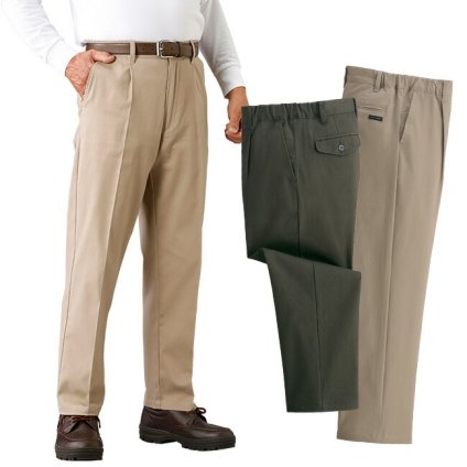 TULTEX タルテックス らくらくストレッチチノパンツ3色組 C907150[男性 メンズ スラックス 小さいサイズ 大きいサイズ ワンタック ズボン パンツ すそ上げ済み 裾上げ済]