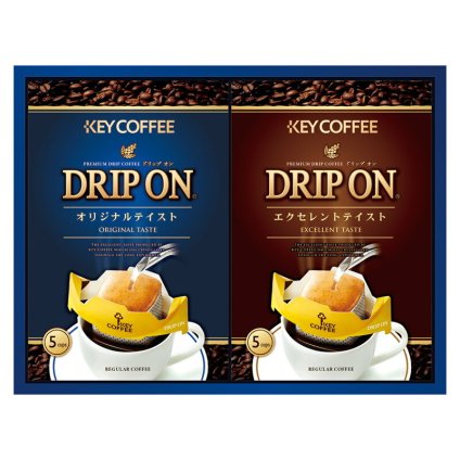 実りの秋の贈り物 ドリップオンギフト キーコーヒー セット内容/オリジナルテイスト･エクセレントテイスト（各8g×5p）×各1