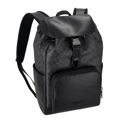 コーチファクトリー COACH FACTORY アウトレット バッグ リュックサック バックパック デイパック CT707/QBMI5 RACER BACKPACK レディース メンズ ユニセックス ブラック+グレー