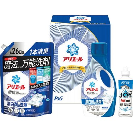 【直送】PG アリエール 液体洗剤セット [26-2912-024] PGCG-20F 抗菌 部屋干し 生乾き消臭 洗濯槽カビ防止 詰替え ジョイ 食器用洗剤 詰め合わせ 消耗品 贈り物 お返し 御祝 内祝 内祝い ギフト プレゼント 洗剤ギフト