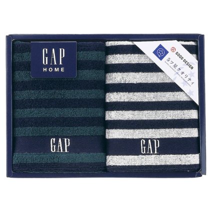 GAP HOME NEW ボーダーギフト ウォッシュタオル2P  ／タオル 日用品・ヘルスケア お中元 御中元 ギフト 暑中 残暑 お盆 初盆 新盆 お供 御供 ギフト 2026 送料無料 ギフト プレゼント プチギフト 内祝い 快気祝い 出産祝い 結婚祝い 引出物 新築祝い お返し
