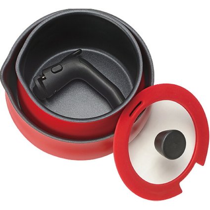 【直送】トゥーメイ ＴｏＭａｙ 着脱ハンドル式 マルチセット Ｌサイズ レッド [26-0288-021] ＲＢ－２８１４ 鍋 フライパン 着脱式 ＩＨ対応 直火対応 オーブン対応 ギフト プレゼント 贈り物 おしゃれ