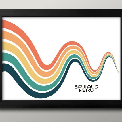 日本製 バウハウス BAUHAUS ミッドセンチュリー A3 サイズ ポスター アート おしゃれ 絵画 インテリア 北欧 イラスト マット紙 艶消し アートパネル 額 フレーム デザイン 壁掛け ギフト 新築祝い ディスプレイ  速達 送料無料