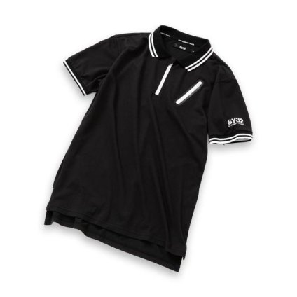 【10%OFF！】ポロシャツ SY32 by sweet years 8110GE FUNCTION ZIP POLO ファスナーデザイン ゴルフ ジップ付 GOLF タウンユース メンズ レディース