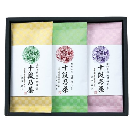 実りの秋の贈り物 銘茶百科 宇治森徳 最高位十段監修銘茶 セット内容/深むし茶･雁ヶ音･煎茶（各70g）×各1