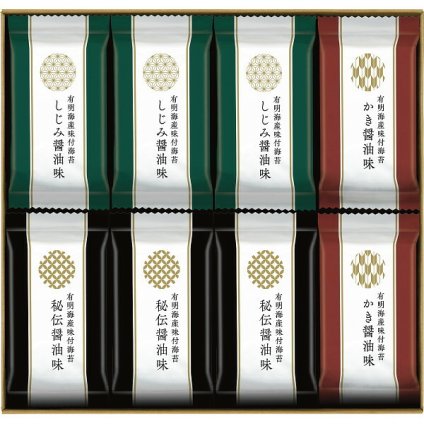 有明海産 味付海苔 詰め合わせ [26-7615-060] SKI-40 牡蠣醤油味 しじみ醤油味 味付け海苔 詰合せ 海苔ギフト 食べ比べ お中元 お歳暮 内祝い 出産内祝い 結婚内祝い お返し 快気祝い 香典返し 贈り物 プレゼント