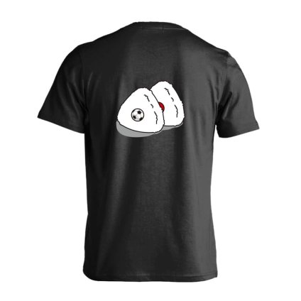 サッカー Tシャツ 半袖 メンズ ウェア レディース 練習着 ジュニア ドライ おもしろ tシャツ 速乾 名入れ スポーツ 女子 男子 チーム おしゃれ 文字入れ 「サッカーボール in おにぎり」 アートワークスコウベ 【送料無料】