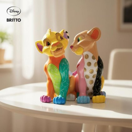 シンバ&ナラ ポップ 15.2cm | ロメロ・ブリット Romero Britto デザイン アート 正規輸入品
