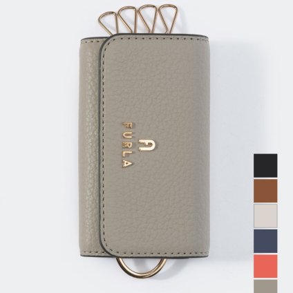 フルラ FURLA WR00436 HSF000 キーケース カメリア レディース 4連 CAMELIA KEYCASE ロゴ 無地 シンプル コンパクト ギフト プレゼント 誕生日 記念 全6色