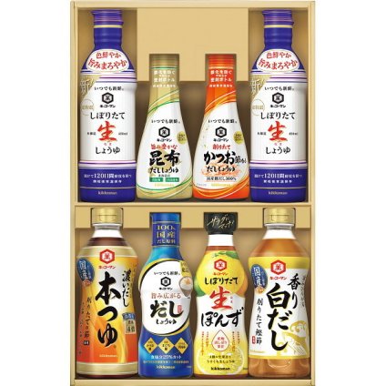 【直送】キッコーマン いつでも新鮮ギフト [26-0452-042] KIS-30VR しぼりたて生しょうゆ だししょうゆ 本つゆ 白だし ぽんず 醤油 調味料 詰め合わせ 贈り物 ギフト プレゼント お返し 内祝い 御礼 手土産