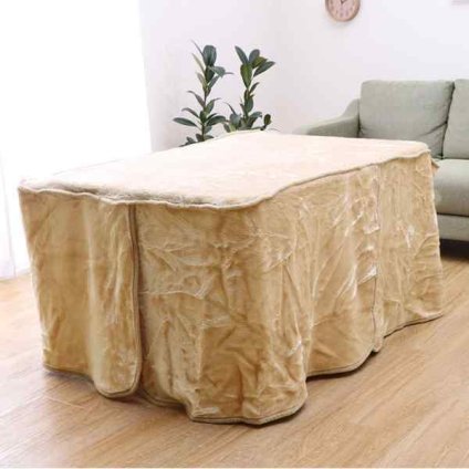 ハイタイプ（高脚）用 こたつ中掛け毛布 洗える 『ハイタイプ中掛（BOX）』 約90×90×65cm ボックスタイプ