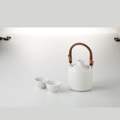 手付き燗冷器セット　粉引 磁器 美濃焼 やきものの里から、暮らしを贈ります。　ギフト 食器 セット テーブルウェア