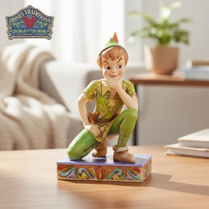 ピーターパン 子供のヒーロー 10.5cm | ディズニー トラディションズ ジムショア グッズ フィギュア 人形 置物 彫刻 Jim Shore 正規輸入品