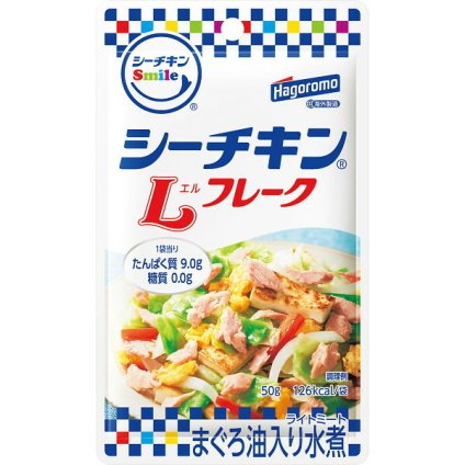 はごろもフーズ シーチキンSmile Lフレーク (12袋) [26-0482-065] 0133 ツナ 缶詰 パウチ フレーク 常温 保存 非常食 防災 自家需 備蓄 ギフト 内祝い