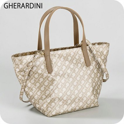 ゲラルディーニ トートバッグ レディース ブランド GHERARDINI Italy GHB0249 CRETA グレージュ/アイボリー